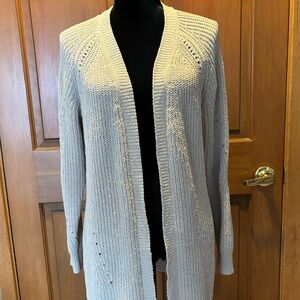 Members Mark Chenille Cardigan Taupe M